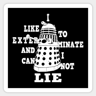 Funny Alien Villain Exterminate Meme 90's Retro Meme Sticker